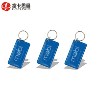 13,56 MHz ISO 14443A NFC-Tag Schlüssel bund Epoxy-Schlüssel anhänger Google Reviews-Tag mit einem NFC-Chip