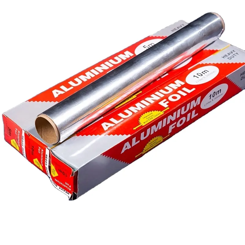 Personnalisé de qualité alimentaire ménage restauration 8011 rouleaux de papier d'aluminium pour l'emballage des aliments rouleaux de papier d'aluminium