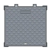 Couvercle de regard D400 robuste rectangulaire pour fosse septique 60x60