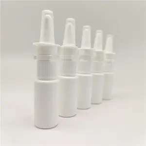 5ml 10ml 15ml 30ml beyaz boş PE burun spreyi şişesi snap ile ilaç burun püskürtücü için burun içi insülin