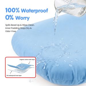 Soft Baby Lounger Removable Washable Cover Portable Newborn Baby Nest for Tummy Time Learning to Sit with Storage <b>Bag</b> - Product Image 2