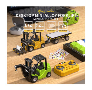 Camion de chantier miniature électrique télécommandé en alliage métallique à l'échelle 1:64, 2,4 G, pour la simulation pour les enfants - Product Image 1