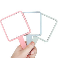 Miroirs cosmétiques en plastique carrés, mini-miroirs de poche, très demandés