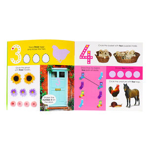 Mon premier livre d'apprentissage précoce personnalisé pour enfants, livre de comptage à couverture souple avec autocollants, impression de livres d'autocollants réutilisables pour enfants - Product Image 5