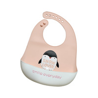 Bavoirs en silicone pour bébé fille et garçon avec poche récupératrice de nourriture, bavoirs robustes pour l'alimentation, essentiels pour bébé, sans BPA, compatibles lave-vaisselle