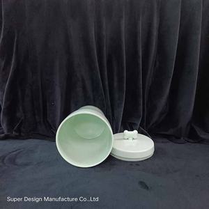 Pot de friandises pour chiens de couleur unie, matériau en céramique et mélamine avec bande d'étanchéité, Test FTA FLGB réussi - Product Image 6