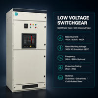 Armoire de distribution électrique basse tension GGD GCS, type coulissant et fixe, 400V 50/60Hz, prix usine