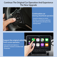 Adaptor Mini 2-in-1 Wireless CarPlay & Android Auto dengan Ai Box untuk iPhone IOS13.5+ & Android 13, Cocok untuk Semua Perangkat