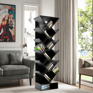 <span class=keywords><strong>Présentoir</strong></span> métallique sur pied moderne et personnalisé pour livres, bandes dessinées, autocollants et magazines, idéal pour les magasins de détail - Product Image 1