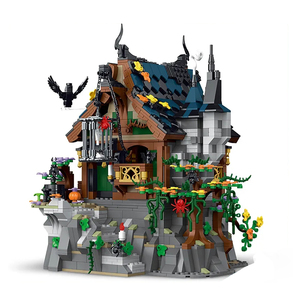 Mork 033011 Créateur Street View Médiéval Sorcière Maison Modèle Modulaire DIY Assemblage Jouets Blocs de Construction Briques Ensembles - Product Image 1