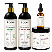 Shampooing, après-shampoing, huile capillaire, masque capillaire 3 en 1, ensemble romarin et menthe, renforce et nourrit, soin du cuir chevelu pour hommes et femmes, fabricant