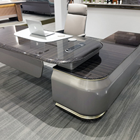 Moderno ufficio Executive Set contemporanea in legno CEO Workstation alla moda mobili modulari per il lavoro a casa