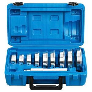 ชุดเครื่องมือติดตั้งแบริ่งอลูมิเนียมอัลลอยด์ 10 ชิ้นพร้อมปลอกสำหรับซ่อมยานยนต์ในกล่องแข็งสีแดง - Product Image 2