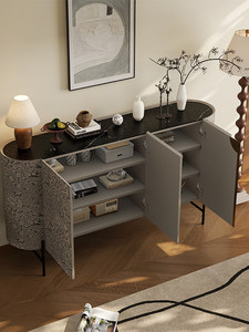 Credenza Moderna per <span class=keywords><strong>Soggiorno</strong></span> in Stile Minimalista, Lussuosa Scarpiera da Ingresso, Tavolo Consolle con Spazio di Archiviazione - Product Image 3
