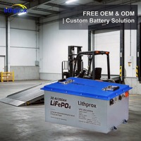 Batería de 38.4V 200AH para Montacargas, Batería LiFePO4 de Carga Rápida para Montacargas de Interior, Servicio OEM ODM con Certificación CE RoHS FCC