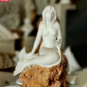 YOUFINE - Escultura de Mármol Tallada a Mano de Tamaño Real para Jardín, Estilo Natural, con Relieves de <span class=keywords><strong>Apolo</strong></span> y Dafne - Product Image 2
