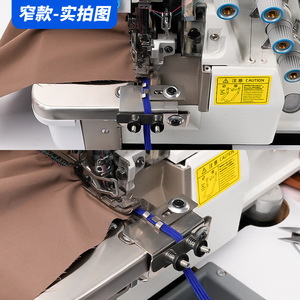 Machine à surjeter en acier inoxydable avec outil de fixation de bande élastique réglable et contrôle de pression pour pièces d'équipement de traitement de vêtements - Product Image 3