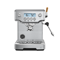 Machine à café expresso Anbo New 1200W 20 bars, portable, en acier inoxydable, semi-automatique, pour la maison, avec affichage de la pression et de la température