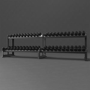 Haltères hexagonaux professionnels MDBuddy en caoutchouc, poids libres, haltères de fitness de style professionnel, ensembles de poids commerciaux - Product Image 5