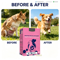 Kit de Soutien Digestif pour Chiens et Chats de Petite Taille : Capsules de Santé Digestive, Supplément Riche en Protéines pour le Soutien Immunitaire, Huile de Poisson Multi-Souches