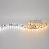 Bande lumineuse LED SMD 24V 2835, 240 LED/M, double rangée, 10 mm, flexible, découpable, PCB blanc, 5 m/rouleau