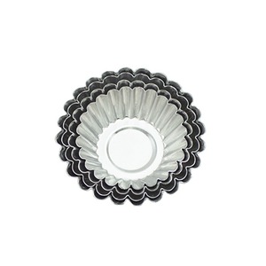 Egg Tart Mold Aluminum Chrysanthemum <b>Cup</b> Baking Utensil For Cake Pudding <b>Steamed</b> Dessert Mold - Product Image 4