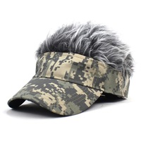 En gros Hommes À La Mode Camo Réglable Pare-Soleil Cap Logo Personnalisé Broderie Haute À Pointes Perruque Cheveux Chapeaux D'affaires Argyle Fruit