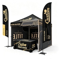 Tente de marché numérique personnalisée imprimée pour les fêtes, avec cadre en aluminium étanche, idéale pour les événements extérieurs, salons professionnels et cadeaux promotionnels, qualité commerciale