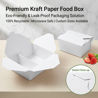 Boîte à frites en papier kraft, gobelet en papier jetable en forme de cône pour les collations, la restauration rapide à emporter