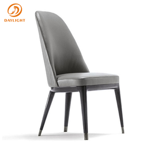 French Dinning Room Leather Grey High Back Dining <strong>Chairs</strong> Set 6 Dining <strong>Chairs</strong> Luxury Modern for <strong>Diningroom</strong> - Product Image 2