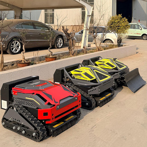 Livraison gratuite, <span class=keywords><strong>tondeuse</strong></span> à gazon robotisée à moteur à essence, largeur de coupe 500 mm, <span class=keywords><strong>tondeuse</strong></span> à gazon à chenilles télécommandée - Product Image 1