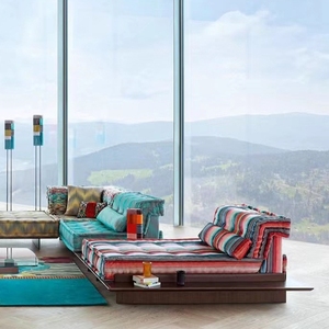 Nova thiết kế hiện đại vải mAh Jong sectional couch Set đồ nội thất phòng khách tùy chỉnh màu sắc Tatami Modular phòng chờ góc ghế sofa - Product Image 4