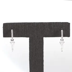 0.5 Carat Kite Cut DEF/VVS Diamond Custom Moissanite Stud Earrings For Daily Wear Party Jewelry Women Fashion