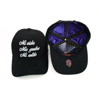 Casquette de baseball personnalisée de qualité supérieure OEM ODM avec logo brodé Mamba 4ever, ensemble complet avec doublure en satin, élégante et personnalisée