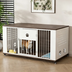 Casa <span class=keywords><strong>para</strong></span> <span class=keywords><strong>Perros</strong></span> de Madera al por Mayor, Varios Tamaños, con Estante de Almacenamiento y Baño Separado, <span class=keywords><strong>para</strong></span> <span class=keywords><strong>Perros</strong></span> de Raza Pequeña, Mediana y Grande, <span class=keywords><strong>para</strong></span> Uso en Interiores - Product Image 2