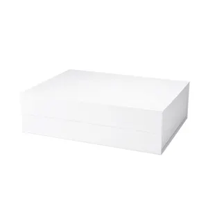 Luxury Gift Magnetic Package Custom Face Oil Packaging Folding White Paper Box