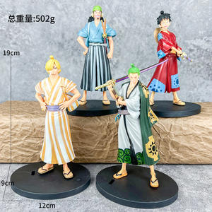 Haute qualité PVC feu poing Luffy Zoro Sanji <span class=keywords><strong>Ace</strong></span> trois épées flux modèle figurine Anime ornements pour collectionneurs - Product Image 4