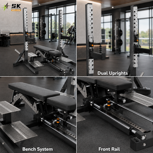 SK Reclining Press Rack: Estación de Entrenamiento de Pecho Ajustable de Alta Resistencia para Gimnasios Comerciales Profesionales - Product Image 3