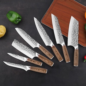 Cuchillo de Cocina Justa Chef para Mujer, Pequeño, para Rebanar, Mango de Madera con Diseño Martillado, Hoja de Acero Inoxidable, 8-9.9 Pulgadas, Moderno para el Hogar - Product Image 6