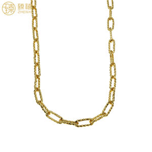 Zhenzxi-Cadena <span class=keywords><strong>de</strong></span> eslabones <span class=keywords><strong>de</strong></span> latón dorado <span class=keywords><strong>para</strong></span> <span class=keywords><strong>hombre</strong></span> y mujer, collar moderno <span class=keywords><strong>de</strong></span> primera calidad, resistente al deslustre, Hip Hop, <span class=keywords><strong>Amazon</strong></span>, gran oferta - Product Image 1