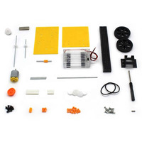 Petits kits de robotique d'éducation scientifique de bricolage voiture de changement de vitesse régulation à trois vitesses aides technologiques de transmission mécanique