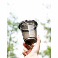 Tasse à café glacée américaine noire jetable épaissie personnalisée avec couvercle tasse à emporter pour thé au lait épaissi au Latte froid pour animaux de compagnie