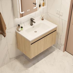 Venta al por mayor de fábrica, tocador de baño con lavabo de cerámica, espejo inteligente, <span class=keywords><strong>muebles</strong></span> de baño personalizados <span class=keywords><strong>para</strong></span> Hotel - Product Image 4