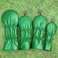 Vente directe d'usine : protection de golf à paillettes vertes n° 1 housse en bois, housse de club imperméable en velours épaissi en PU