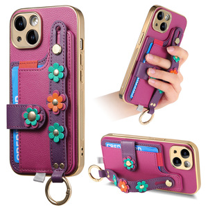 Tarjetero Magnético Electrochapado con Anillo para iPhone, de Cuero PU, Elegante, para Regalo y Tarjetas de Visita, Sin Cierre - Product Image 3