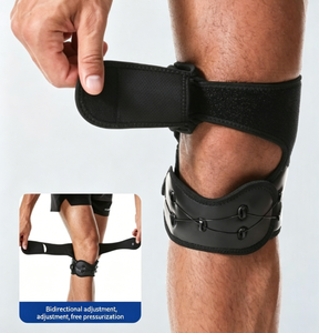 Sangle de soutien rotulienne respirante et réglable avec bouton rotatif, contrôle de la pression, coussinet en silicone absorbant les chocs - Product Image 3