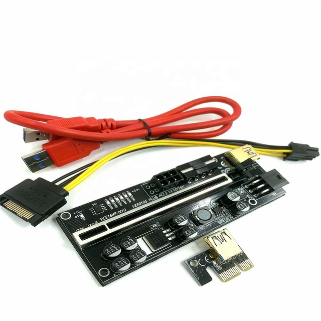 new gpu risers ver 009s 010s plus riser Card Extender PCI Express Adapter USB 3.0 Cable Power