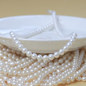 Wholesale 6-7mm Round White Natural Fresh Water Pearls Loose Beads <strong>Pearl</strong> For Jewelry Making