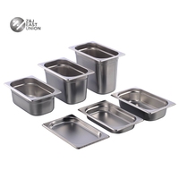 Professionelle Gastronorm-Behälter aus Edelstahl, Anti-Klebe-Dampftischpfanne, GN-Lebensmittelbehälter für Chafing Dish Buffet