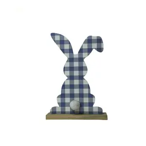 Красочные деревянные украшения кролик мультфильм кролик деревянные украшения кролик ремесла